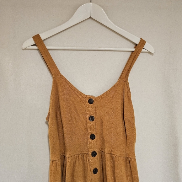 Terracotta Linen Blend Dress - Picture 3 of 7